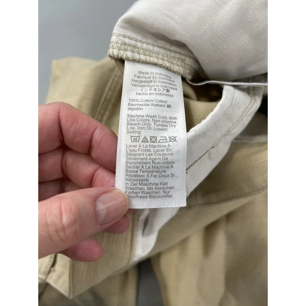 J Crew Womens Pants Size 8 Khaki Chino Ankle Straight Leg Cotton Camp Capsule